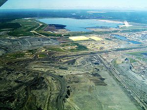 Syncrude's Mildred Lake mine site and plant