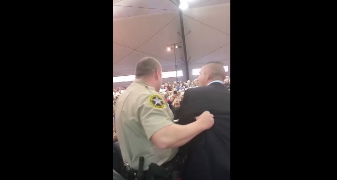 Viral Video Shows Marine Removed by Security from Clinton Rally