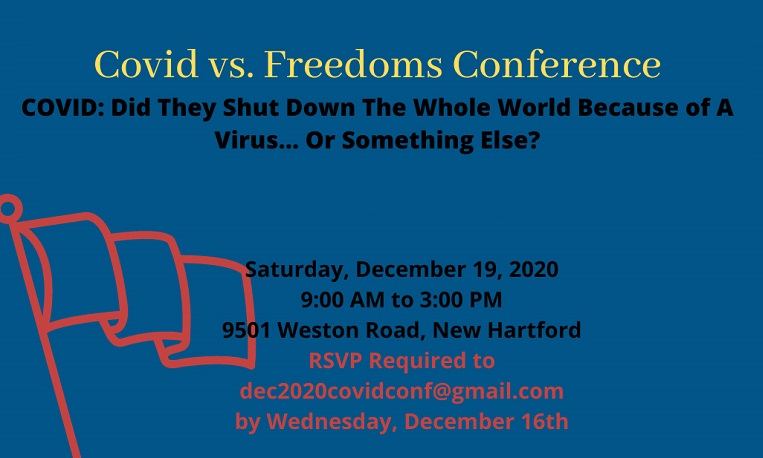 COVID vs Freedoms Conference in New Hartford, December 19