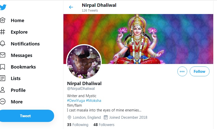 Twitter profile