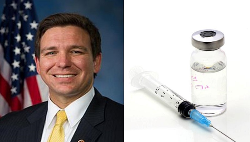 DeSantis Caves, Starts Lying to Sell Vaccines