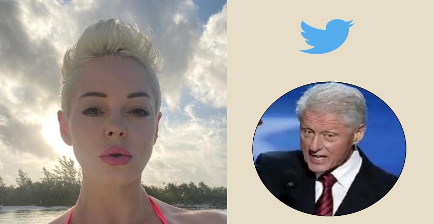 Rose McGowan Says She Was In a Hotel Room with Bill Clinton