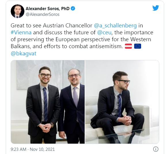 Alexander Soros tweet