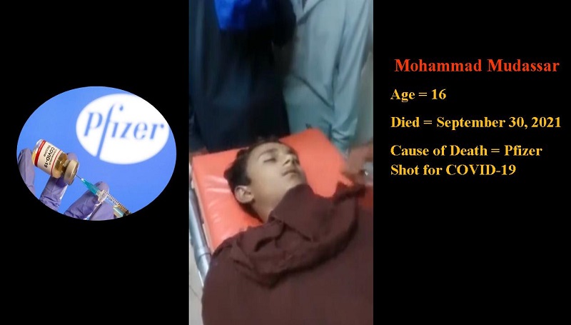 Pakistani Teen Boy Dead in 24 Hours of Pfizer Shot