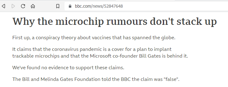 BBC microchip claims