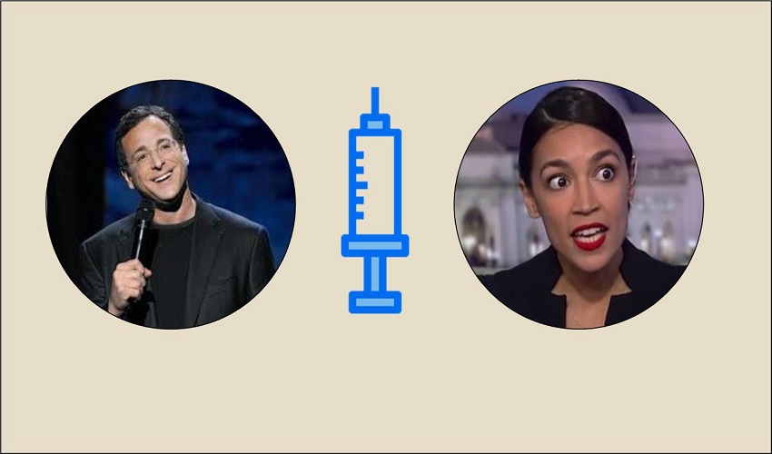 Fully Vaxxed Bob Saget Dead in Florida While AOC Comes Down with COVID