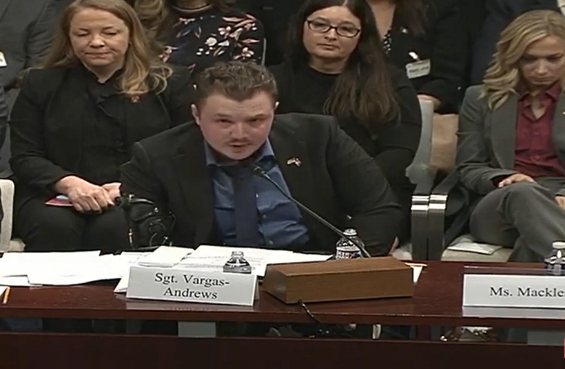 US Marine Sgt. Tyler Vargas-Andrews testimony